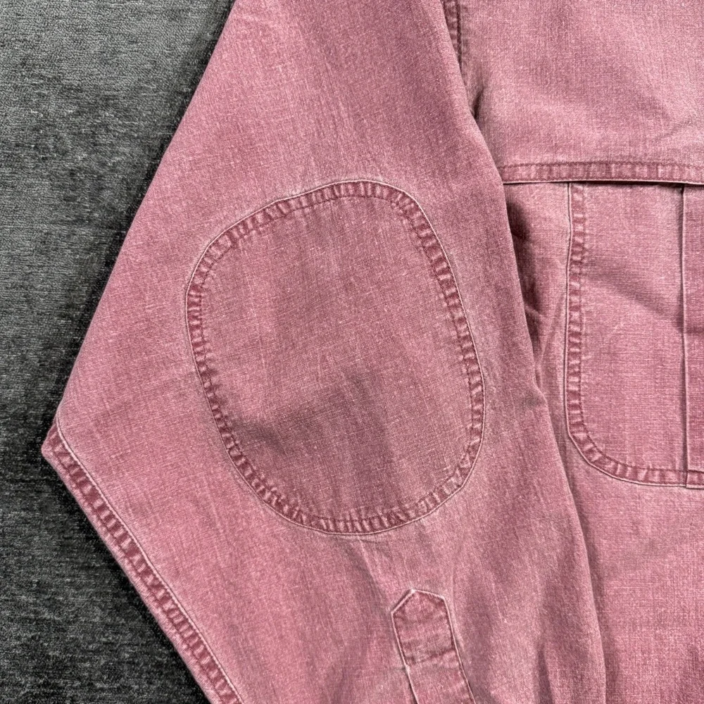 Red Head Brand Co. Button Up Long Sleeve Red Men's Size XXL Elbow Patches‎ VTG - Picture 9 of 15